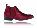 Corduroy Red Chelsea Boots
